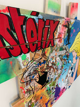 Charger l'image dans la galerie, Tableau POP Art Falbala featuring colorful Asterix characters and mixed media, highlighting vibrant pop art style.