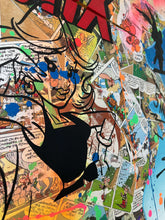 Charger l'image dans la galerie, Pop Art tableau featuring Falbala from Astérix, with vibrant colors and mixed media techniques.