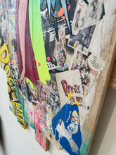 Charger l'image dans la galerie, Close-up of a Pop Art tableau featuring Jessica Rabbit with vibrant colors and collage elements.