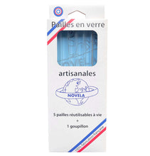 Charger l'image dans la galerie, Paille en verre borosilicate 100% made in France | Novela