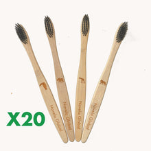 Charger l'image dans la galerie, Brosses à dents Jungle en bambou naturel poils souples - Novela