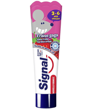 Charger l'image dans la galerie, Tube de dentifrice Signal pour enfants, goût fraise, spécial dents de lait, 3-6 ans, protection contre les caries.