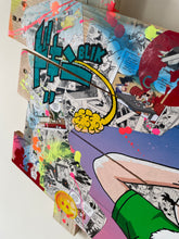 Charger l'image dans la galerie, Vibrant pop art tableau featuring Tortue Géniale from Dragon Ball, crafted on recycled wood with comic details.