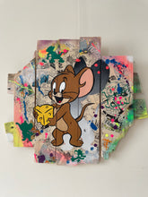 Charger l'image dans la galerie, Original artwork of Jerry from Tom and Jerry, created on wooden palette boards in Pop Art style.