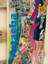 Charger l'image dans la galerie, Tableau POP Art de Natacha, vibrant et dynamique, réalisé sur palette recyclée avec techniques mixtes.