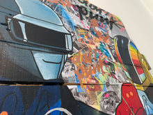Charger l'image dans la galerie, Tableau POP Art Daft Punk featuring vibrant acrylic artwork and collages inspired by the iconic music group.