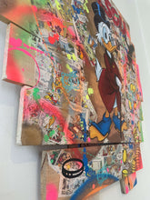 Charger l'image dans la galerie, Tableau POP art Picsou sur bois, avec couleurs vives, bandes dessinées et finition vernis mat.
