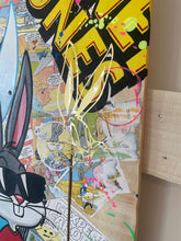 Charger l'image dans la galerie, Pop art Bugs Bunny artwork on wooden panel, featuring vibrant colors and playful comic elements.