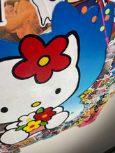 Charger l'image dans la galerie, Tableau Pop Art HELLO KITTY sur bois de palette signé Vincent STREIFF®
