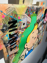 Charger l'image dans la galerie, Tableau Pop Art TINTIN  sur bois de palette signé Vincent STREIFF®