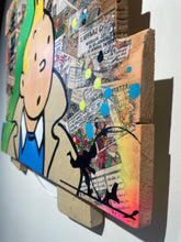 Charger l'image dans la galerie, Tableau Pop Art TINTIN  sur bois de palette signé Vincent STREIFF®