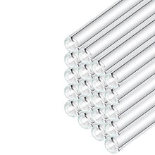 Charger l'image dans la galerie, Paille courte en verre borosilicate de 15 cm, lot de 50, design élégant pour cafés, hôtels et restaurants.