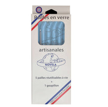 Charger l'image dans la galerie, Paille en verre borosilicate courbées lot de 5 | Novela Global |