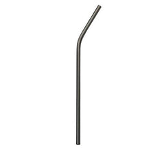Charger l'image dans la galerie, Paille inox courbée de 215x6mm, acier inoxydable 304, lavable et réutilisable, poids 9g, idéale pour professionnels.