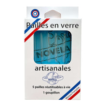 Charger l'image dans la galerie, Pailles mini en verre made in France | Novela Global