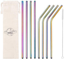 Charger l'image dans la galerie, Pailles droites en inox couleur arc-en-ciel | Novela-Global.com