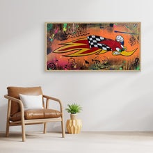 Cargar imagen en el visor de la galería, Woody Woodpecke reproduction officielle sur toile de l'œuvre de Vincent STREIFF