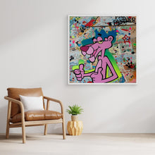 Laden Sie das Bild in den Galerie-Viewer, Pink Panther impression de l'œuvre originale de Vincent STREIFF