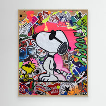 Carica l'immagine nel visualizzatore di Gallery, Snoopy reproduction officielle sur toile