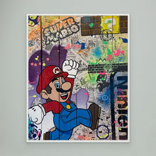 Charger l'image dans la galerie, Super Mario impression sur toile de l'œuvre originale de Vincent STREIFF