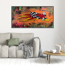 Cargar imagen en el visor de la galería, Woody Woodpecke reproduction officielle sur toile de l'œuvre de Vincent STREIFF