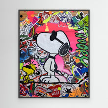 Carica l'immagine nel visualizzatore di Gallery, Snoopy reproduction officielle sur toile