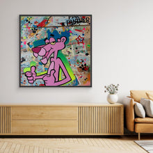 Laden Sie das Bild in den Galerie-Viewer, Pink Panther impression de l'œuvre originale de Vincent STREIFF