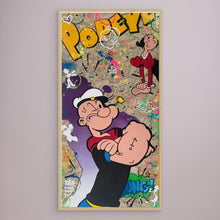 Laden Sie das Bild in den Galerie-Viewer, Popeye &amp; Olive Pop Art impression de l'œuvre originale de Vincent STREIFF