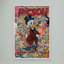 Laden Sie das Bild in den Galerie-Viewer, Picsou impression sur toile de l'œuvre originale de Vincent STREIFF