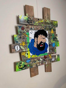 Tableau Pop Art Capitaine Haddock - Novela