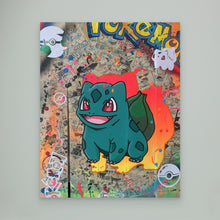 Load image into Gallery viewer, Bulbizarre reproduction officielle sur toile de l'œuvre de Vincent STREIFF