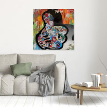 Laden Sie das Bild in den Galerie-Viewer, Main de Mickey - impression sur toile de l'œuvre originale de Vincent STREIFF
