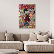Laden Sie das Bild in den Galerie-Viewer, Picsou impression sur toile de l'œuvre originale de Vincent STREIFF