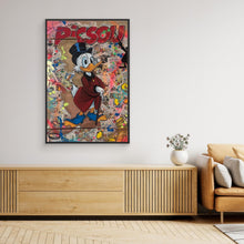 Laden Sie das Bild in den Galerie-Viewer, Picsou impression sur toile de l'œuvre originale de Vincent STREIFF