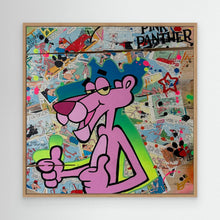 Laden Sie das Bild in den Galerie-Viewer, Pink Panther impression de l'œuvre originale de Vincent STREIFF