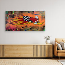 Cargar imagen en el visor de la galería, Woody Woodpecke reproduction officielle sur toile de l'œuvre de Vincent STREIFF
