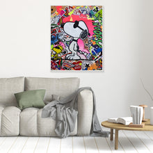 Carica l'immagine nel visualizzatore di Gallery, Snoopy reproduction officielle sur toile