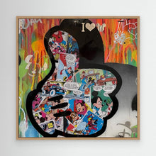 Laden Sie das Bild in den Galerie-Viewer, Main de Mickey - impression sur toile de l'œuvre originale de Vincent STREIFF