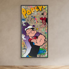 Laden Sie das Bild in den Galerie-Viewer, Popeye &amp; Olive Pop Art impression de l'œuvre originale de Vincent STREIFF