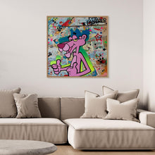 Laden Sie das Bild in den Galerie-Viewer, Pink Panther impression de l'œuvre originale de Vincent STREIFF