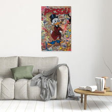 Laden Sie das Bild in den Galerie-Viewer, Picsou impression sur toile de l'œuvre originale de Vincent STREIFF