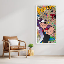 Laden Sie das Bild in den Galerie-Viewer, Popeye &amp; Olive Pop Art impression de l'œuvre originale de Vincent STREIFF