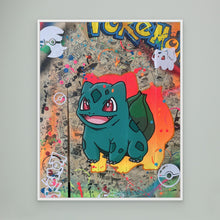 Load image into Gallery viewer, Bulbizarre reproduction officielle sur toile de l'œuvre de Vincent STREIFF