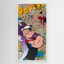 Laden Sie das Bild in den Galerie-Viewer, Popeye &amp; Olive Pop Art impression de l'œuvre originale de Vincent STREIFF