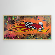Cargar imagen en el visor de la galería, Woody Woodpecke reproduction officielle sur toile de l'œuvre de Vincent STREIFF