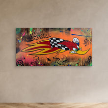 Cargar imagen en el visor de la galería, Woody Woodpecke reproduction officielle sur toile de l'œuvre de Vincent STREIFF