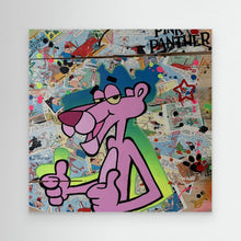 Laden Sie das Bild in den Galerie-Viewer, Pink Panther impression de l'œuvre originale de Vincent STREIFF