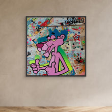 Laden Sie das Bild in den Galerie-Viewer, Pink Panther impression de l'œuvre originale de Vincent STREIFF