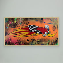 Cargar imagen en el visor de la galería, Woody Woodpecke reproduction officielle sur toile de l'œuvre de Vincent STREIFF