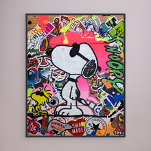 Carica l'immagine nel visualizzatore di Gallery, Snoopy reproduction officielle sur toile